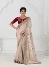 Kf 113 Chiku Pure Fendi Silk Saree Wholesale Online
